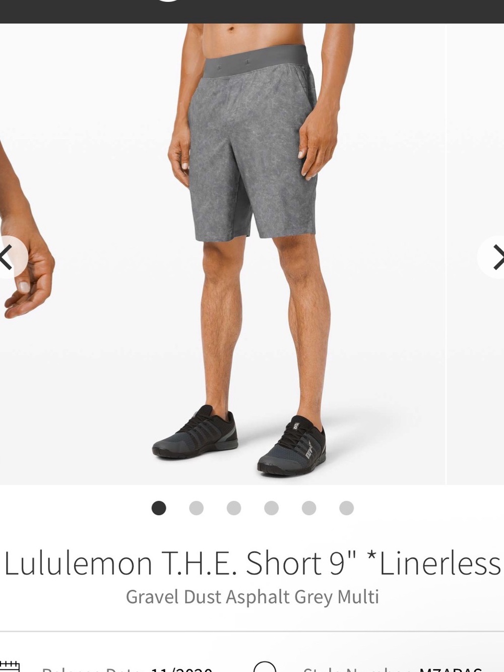 lululemon athletica Men’s Shorts in Asphalt Grey, SOLDOUT, NWT! 9” linerless